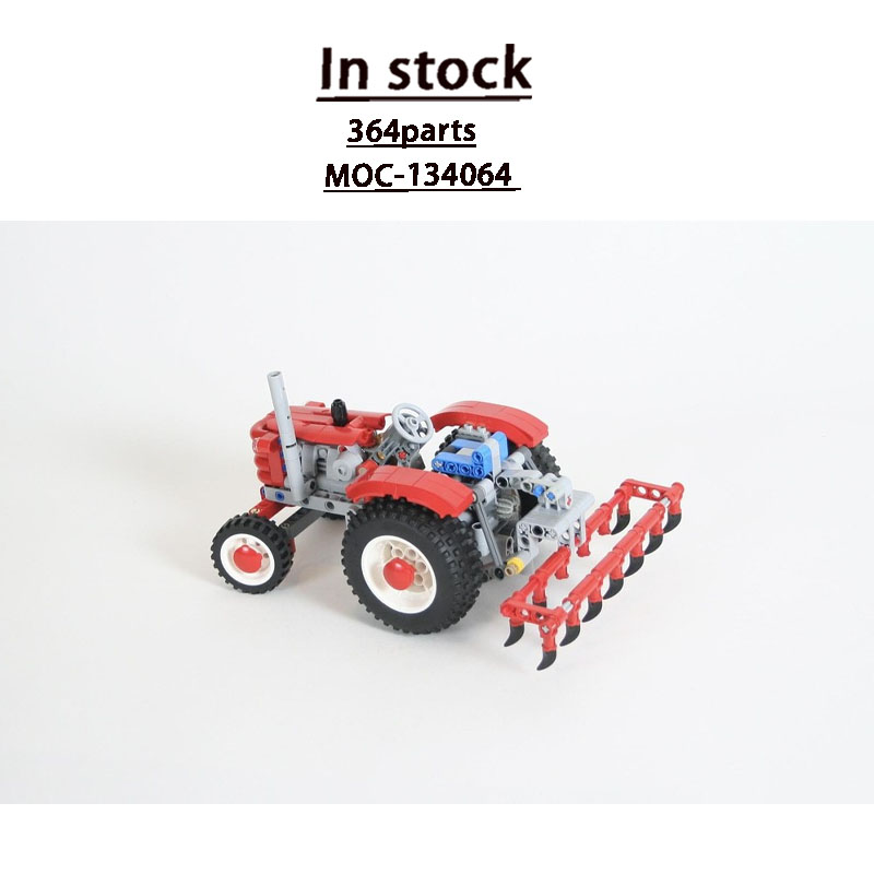 Farming Agriculture Model - MOC-134064 Model Blok Bangunan Traktor Retro