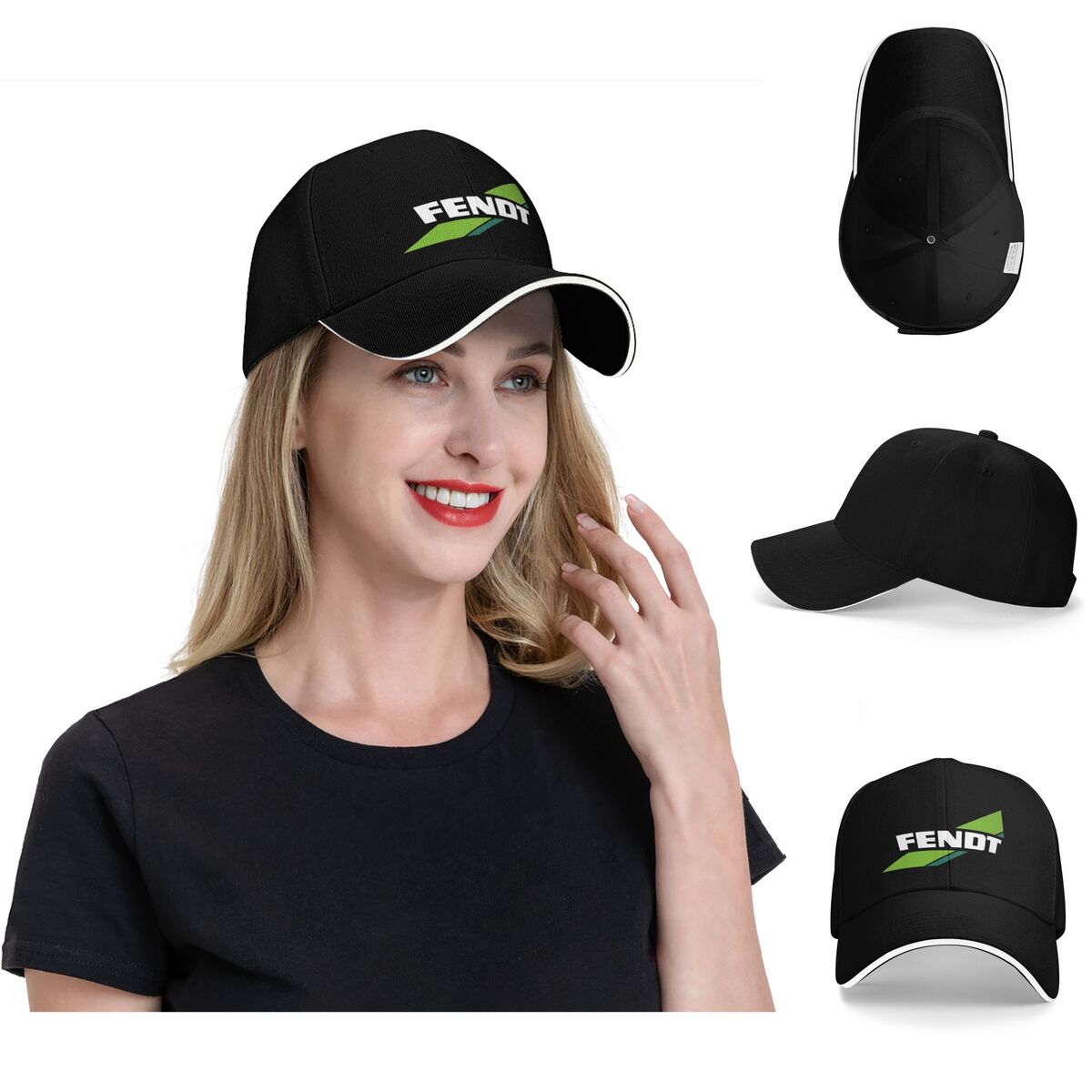 Agriculture Farming Hats - Topi Bisbol Logo Fendt Pertanian Traktor