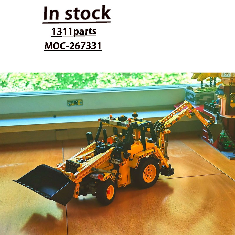 Agriculture Farming For Kids - MOC-267331 Model Blok Bangunan Backhoe Loader