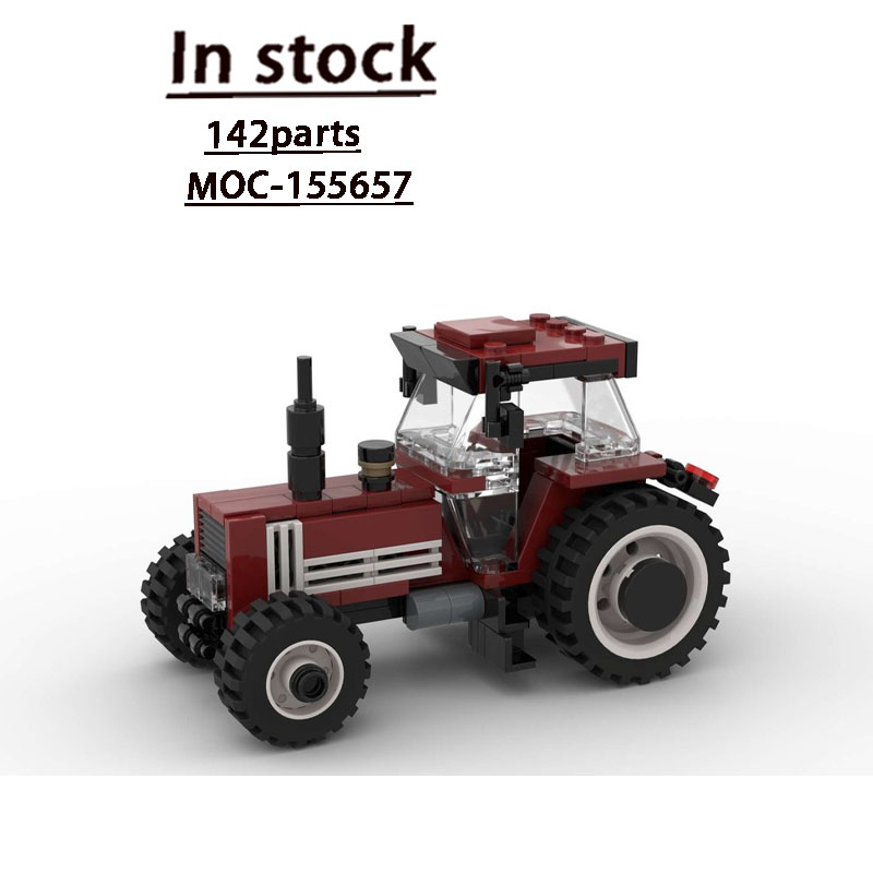 Farming Agriculture Model - MOC-155657 Model Blok Bangunan Traktor Retro