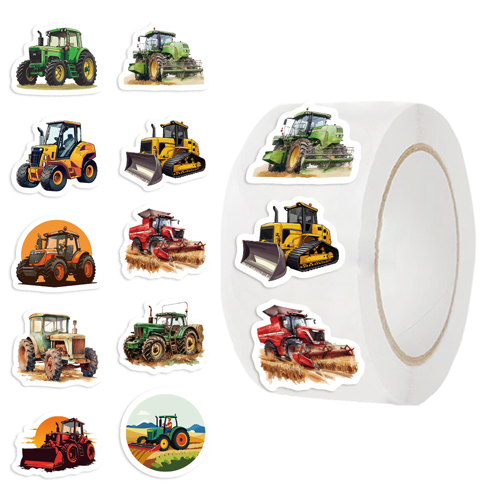 500Pcs Stiker Traktor Pertania - Agriculture Farming For Kids ulasan dan harga