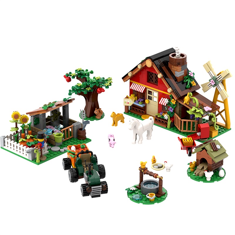 649 Buah Blok Bangunan Kincir  - Agriculture Farming For Kids ulasan dan harga